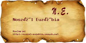 Noszál Euzébia névjegykártya